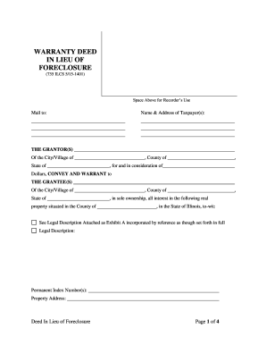 deed lieu foreclosure