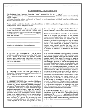 Idaho Residential Lease Agreement