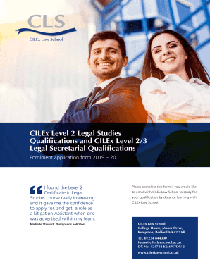 Enrolment form - CILEx Law School