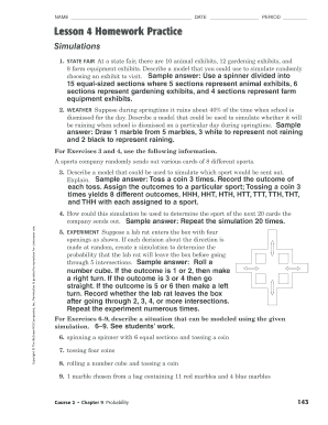 lesson 4 homework practice answer key