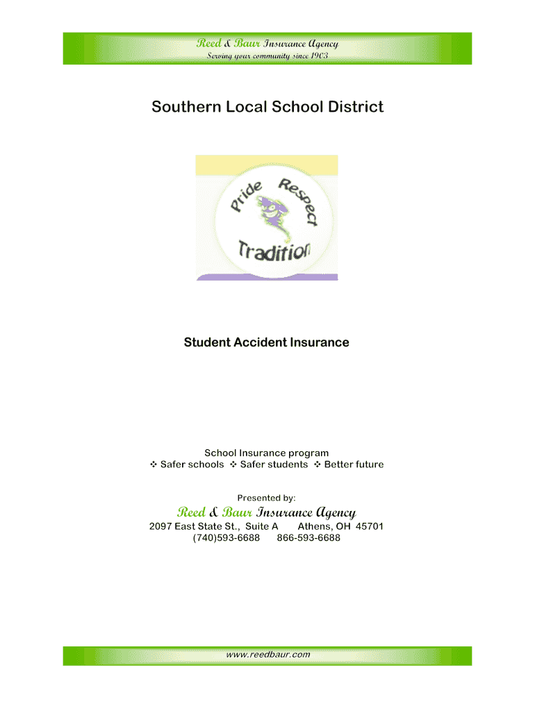 Fillable Online Reed & Baur Insurance Agency Fillable Agency