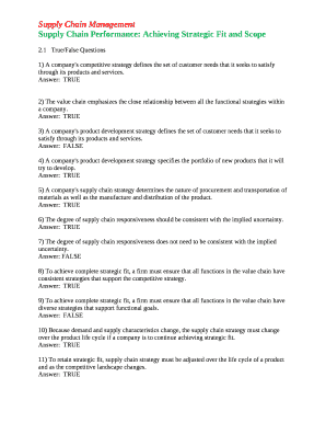 supply chain management test bank ch.2