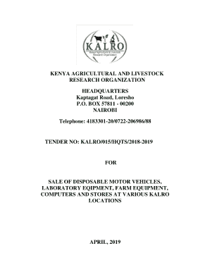 KENYA AGRICULTURAL AND LIVESTOCK