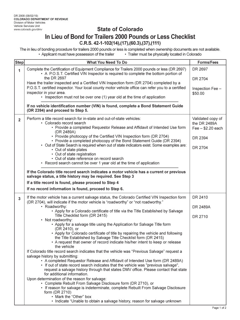 co dr 2908 Preview on Page 1