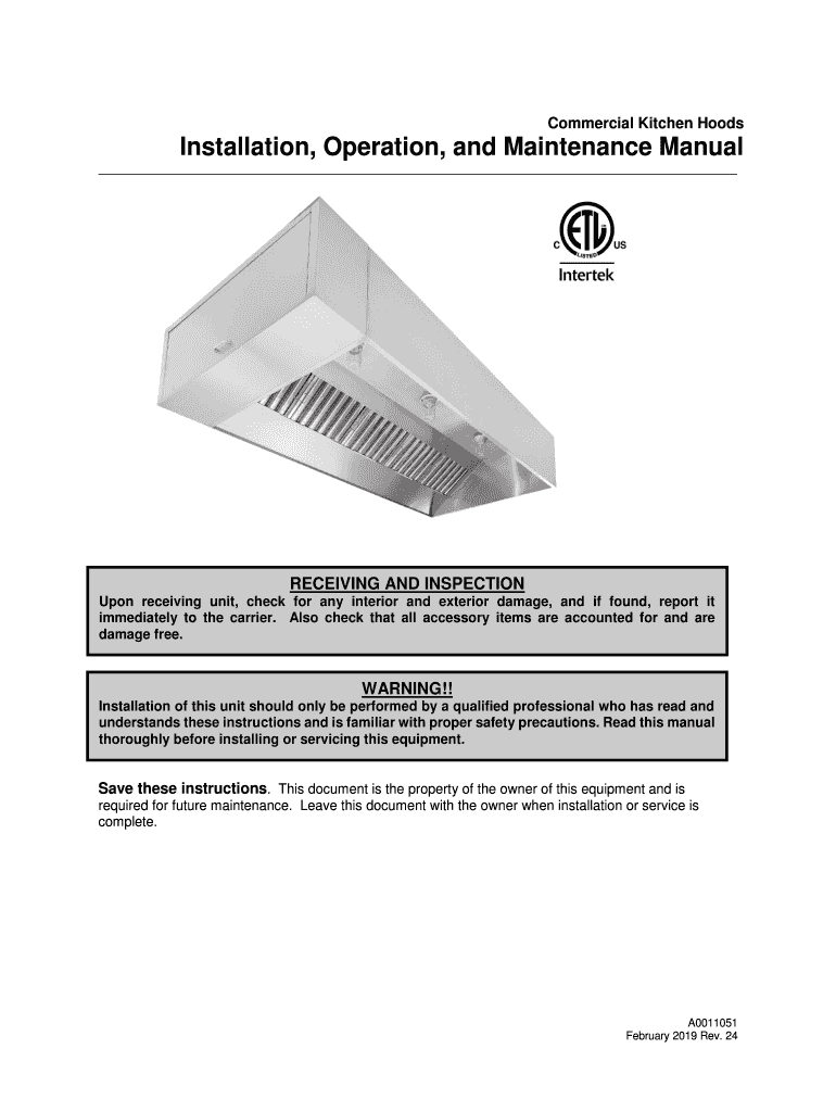 Fillable Online Fillable commercial kitchen hood inspection Edit