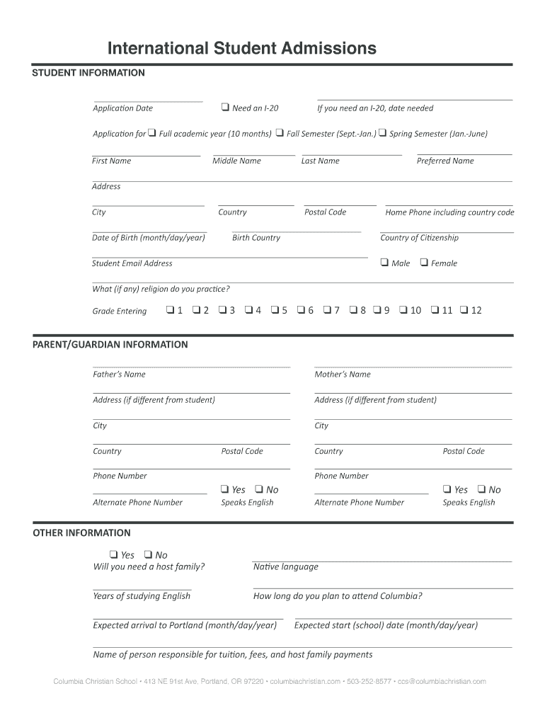 Fillable Online Form I-20 for international students in USA ...