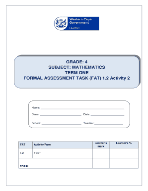 FORMAL ASSESSMENT TASK (FAT) 1