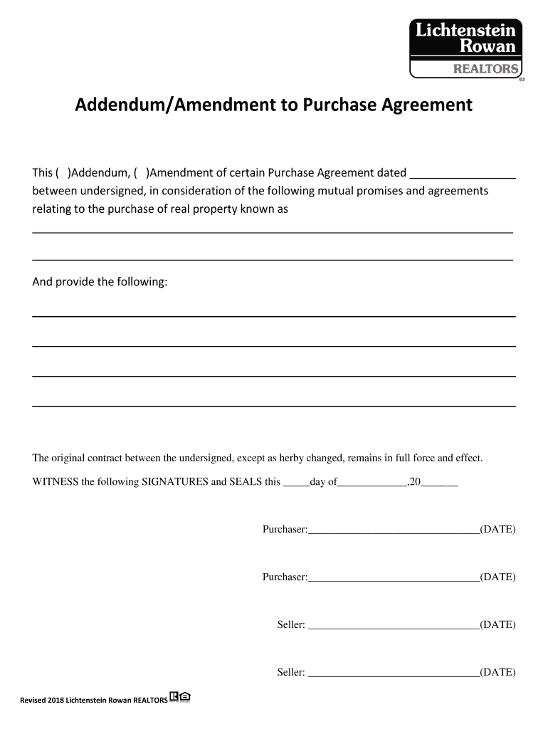Fillable Online FIRST AMENDMENT TO THE PURCHASE AND SALE AGREEMENT Fax ...