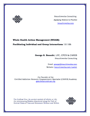 Whole Health Action Management (WHAM): Facilitating ...