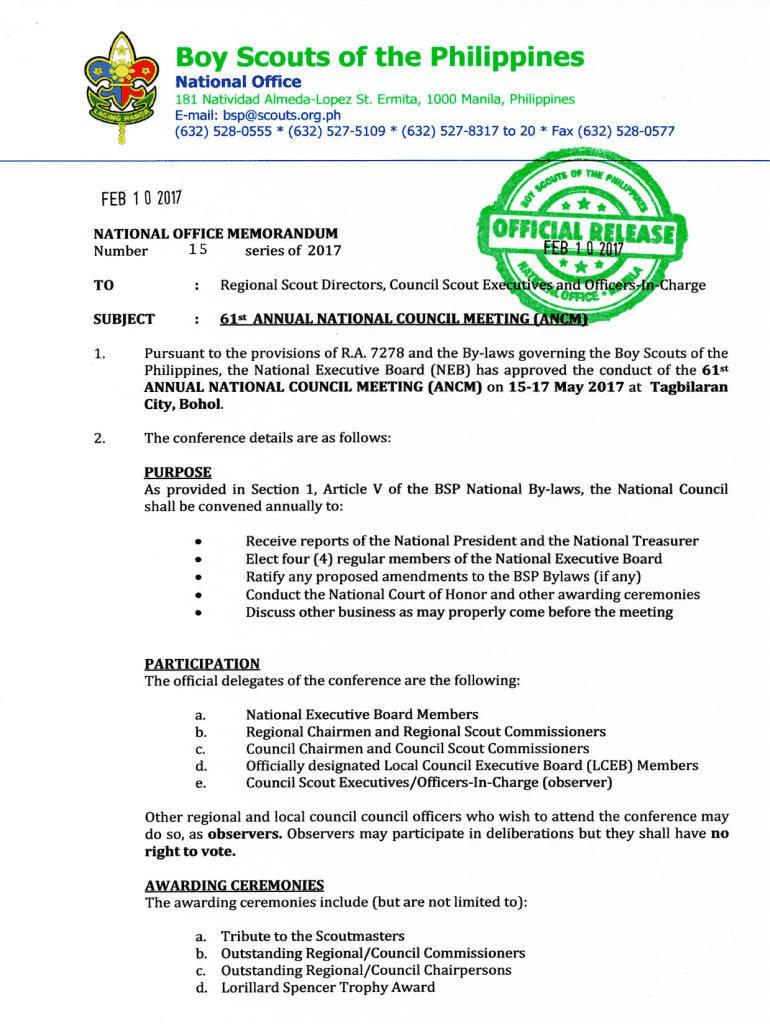 Fillable Online scouts org Untitled Boy Scouts of the Philippines Fax