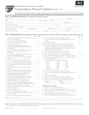 Fillable preparticipation physical evaluation form florida - Edit, Print ...