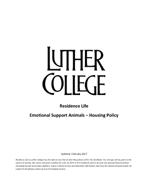 Residence Life Policies and ProceduresStudent LifeLuther College