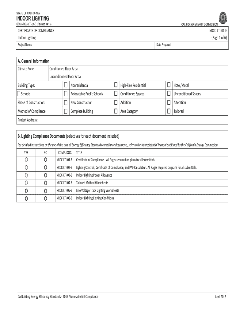 indoor lighting - Energy Commission - State of California Preview on Page 1