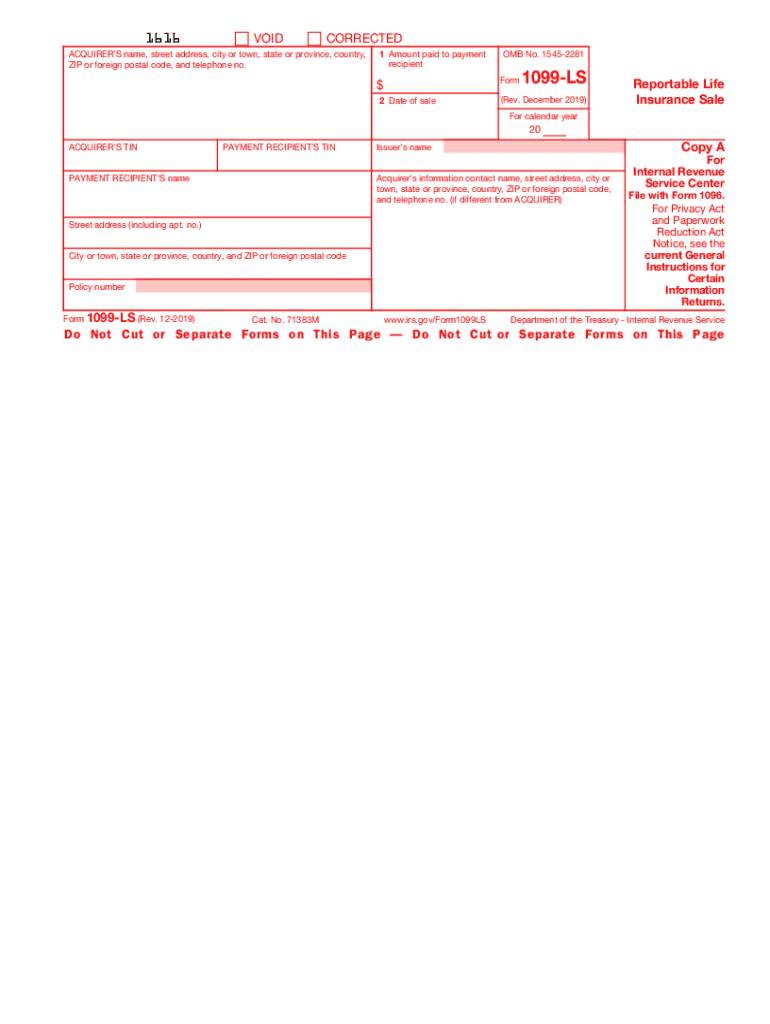1099 ls insurance sale Preview on Page 1