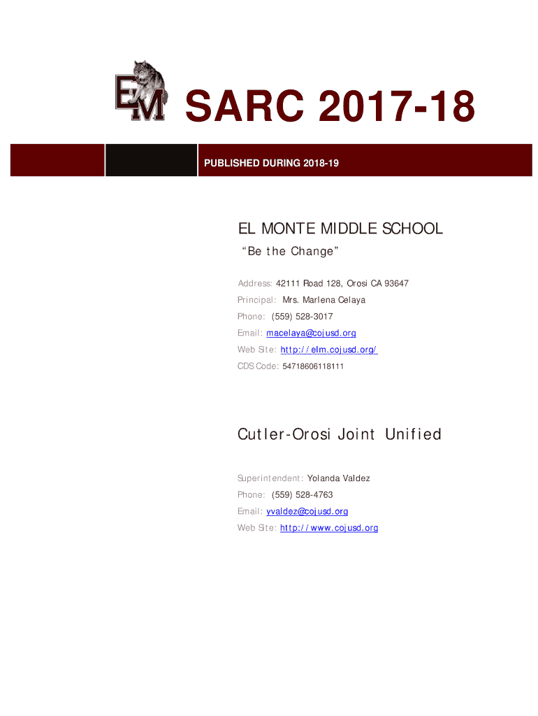 Fillable Online CutlerOrosi Joint Unified School District District