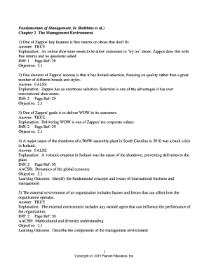 Fundamentals of Management, 8e (Robbins et al.) Chapter 2 The ...