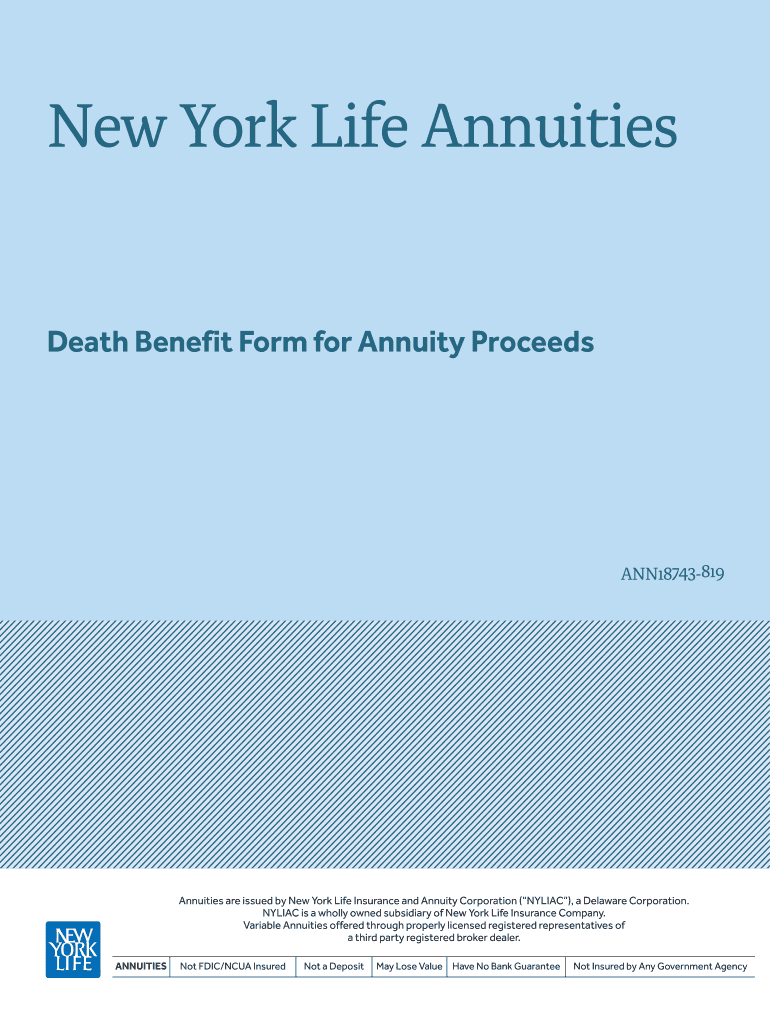 benefit form annuity Preview on Page 1