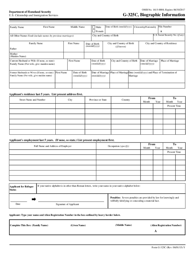 printable form g325c Preview on Page 1.