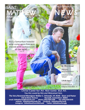 July 14, 2019 Fifteenth Sunday in Ordinary Time - St. Matthew Church ...