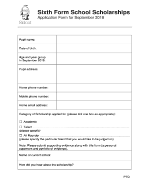 sixth form entrance examination form - Cheltenham Ladies' College