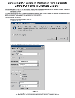 Fillable Online 4.1.3 Generating PDF Template for SAP in Workbench ...