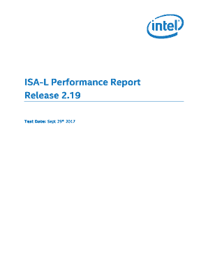 ISA-L 2.19 Performance Report