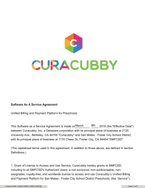 Software As A Service Agreement Unified Billing and Payment ...