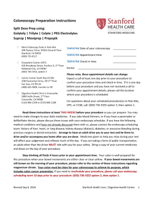 stanford colonoscopy prep