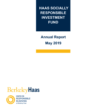 Annual Report Haas Socially Responsible Investment Fund