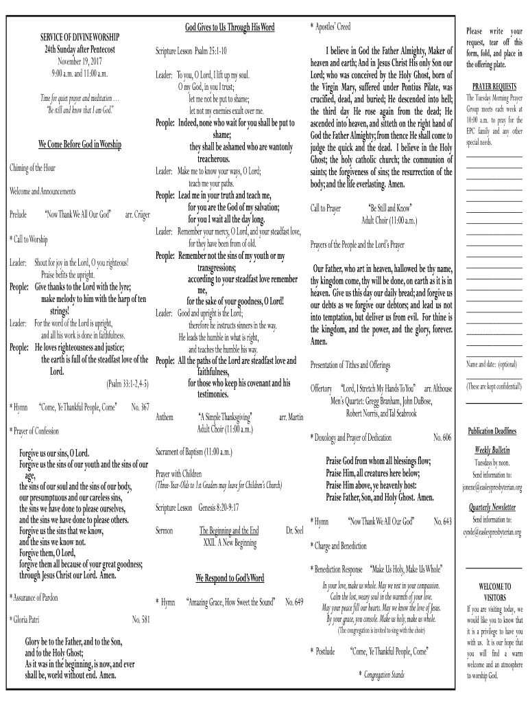Fillable Online * Apostles Creed Fax Email Print - pdfFiller
