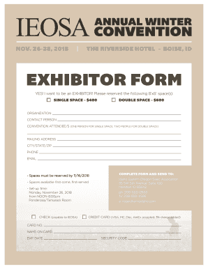 YES! I want to be an EXHIBITOR! Please reserved the ...