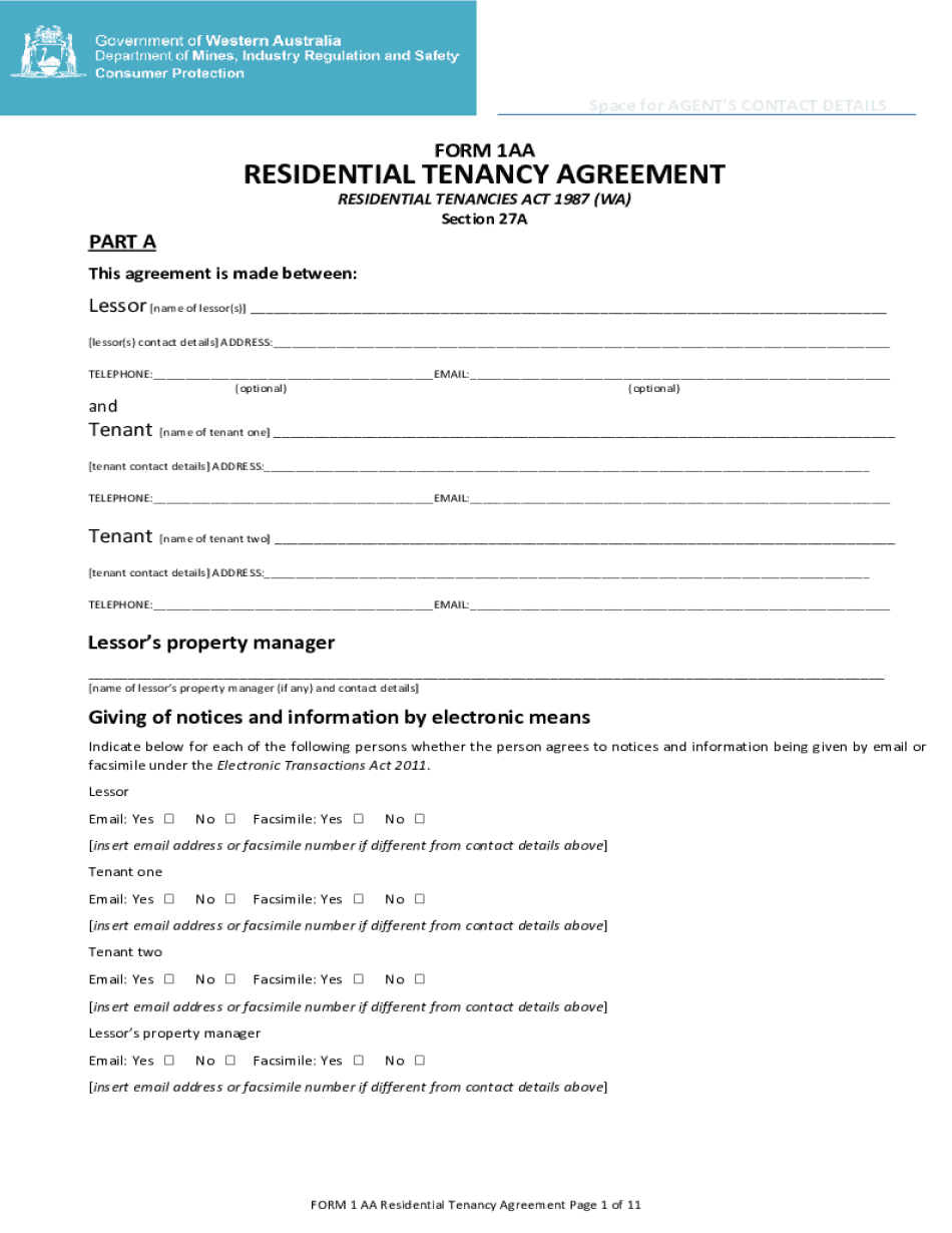 AU Form 1AA 