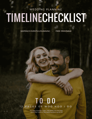 Wedding Planning Timeline Checklist