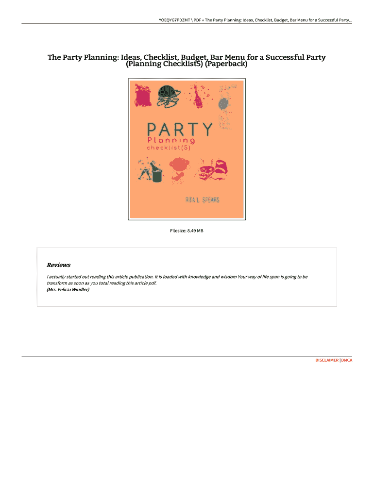 Fillable Online How to Plan an Engagement Party in 8 Easy Steps