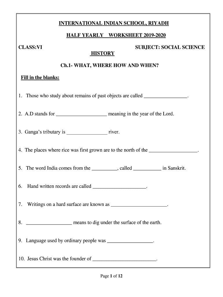 cbse class 1 social studies worksheet 1 practice fill and sign printable template online us legal forms