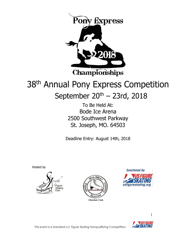 Fillable Online 38th Annual Pony Express Competition Entryeeze