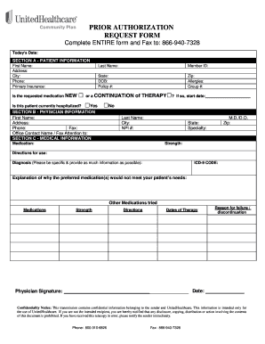 Fillable Online Prior Authorization Request Form Fax Back To ...