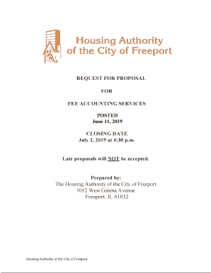 RFP Fee Accounting Service - Freeport Housing Authority