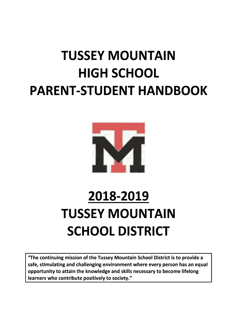 Fillable Online Tussey Mountain Senior High School Tussey Mountain