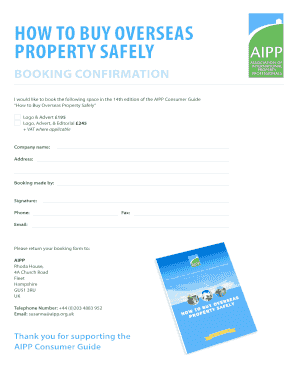 AIPP Style Guide &amp;amp; Booking Form 2019.indd