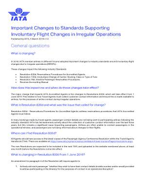 Settlement of Involuntary Rerouting and Planned ... - IATA