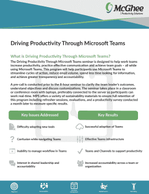 Overview - Driving Productivity Through Microsoft Teams