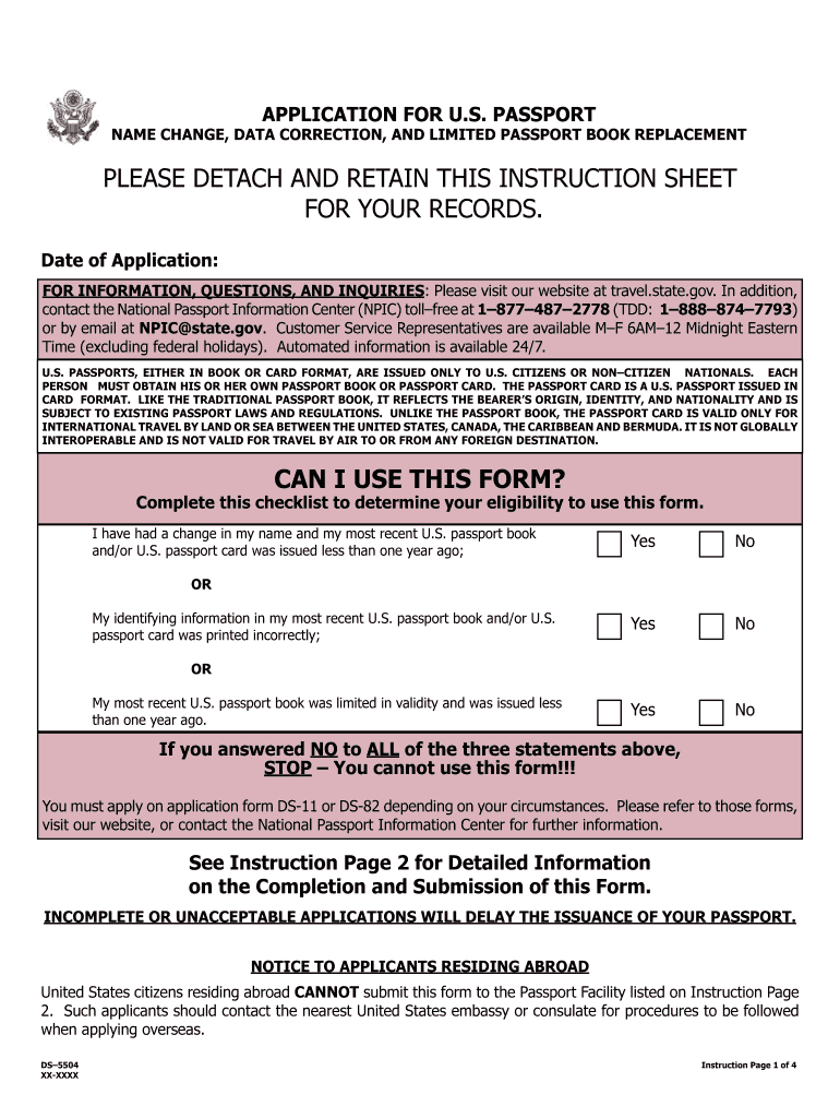 Fillable online 17 printable form ds 5504 templates fillable samples