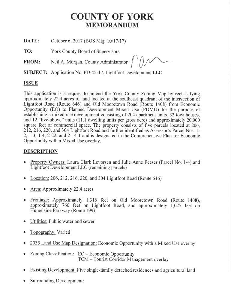 Fillable Online Lightfoot Apartments York County, VA Fax Email Print