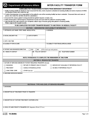 va form 10 2649a