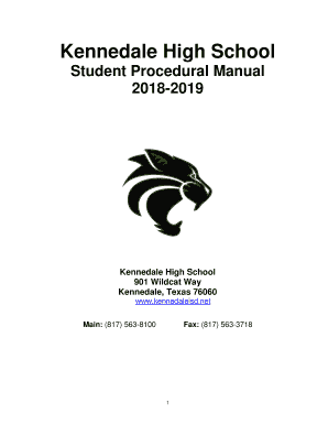 Fillable Online Kennedale High School / Homepage - Kennedale ISD Fax