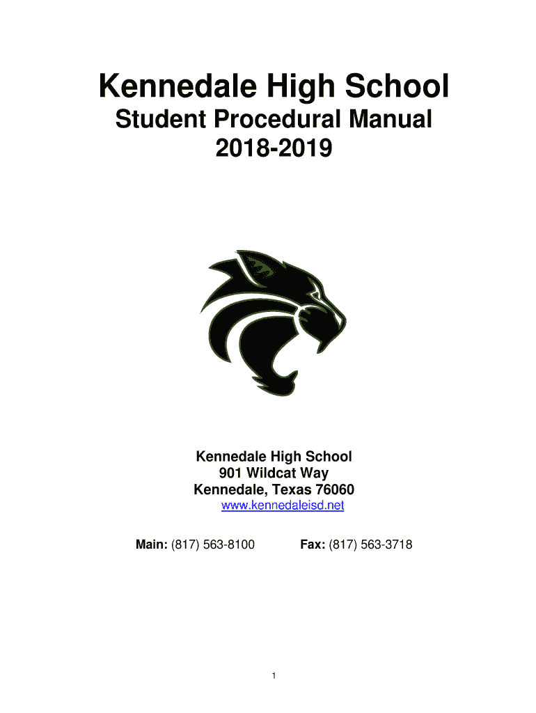 Fillable Online Kennedale High School / Homepage Kennedale ISD Fax Email Print pdfFiller