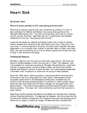 heart sick readworks answer key