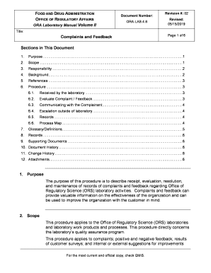 Record and Data Management - ORA-LAB.4.13 - FDA