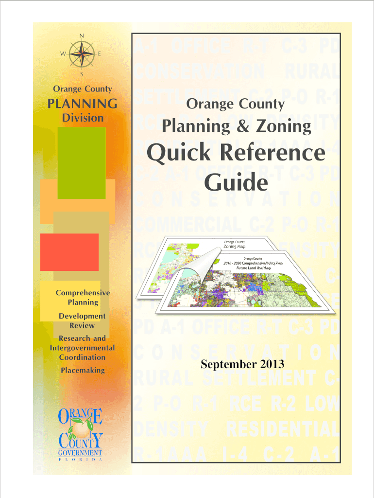 Fillable Online Orange County PLANNING Planning & Zoning Quick